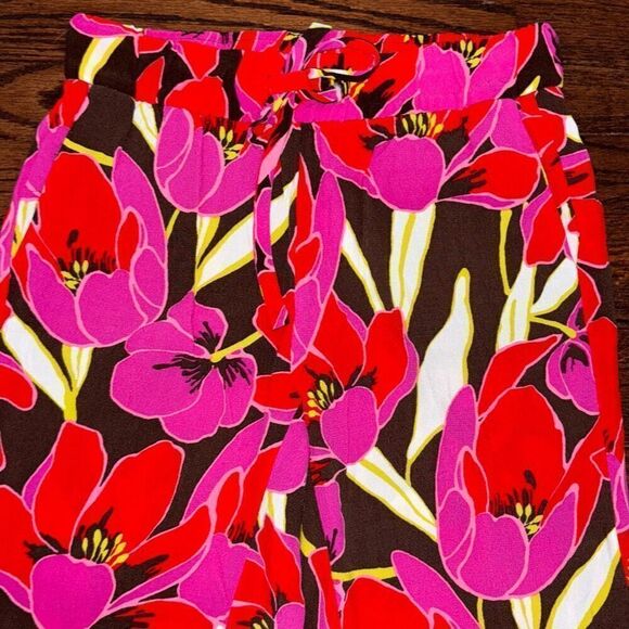 Kate Spade Tropical Hutton Lounge Pants Sz 0 worn 1x - Picture 4 of 8